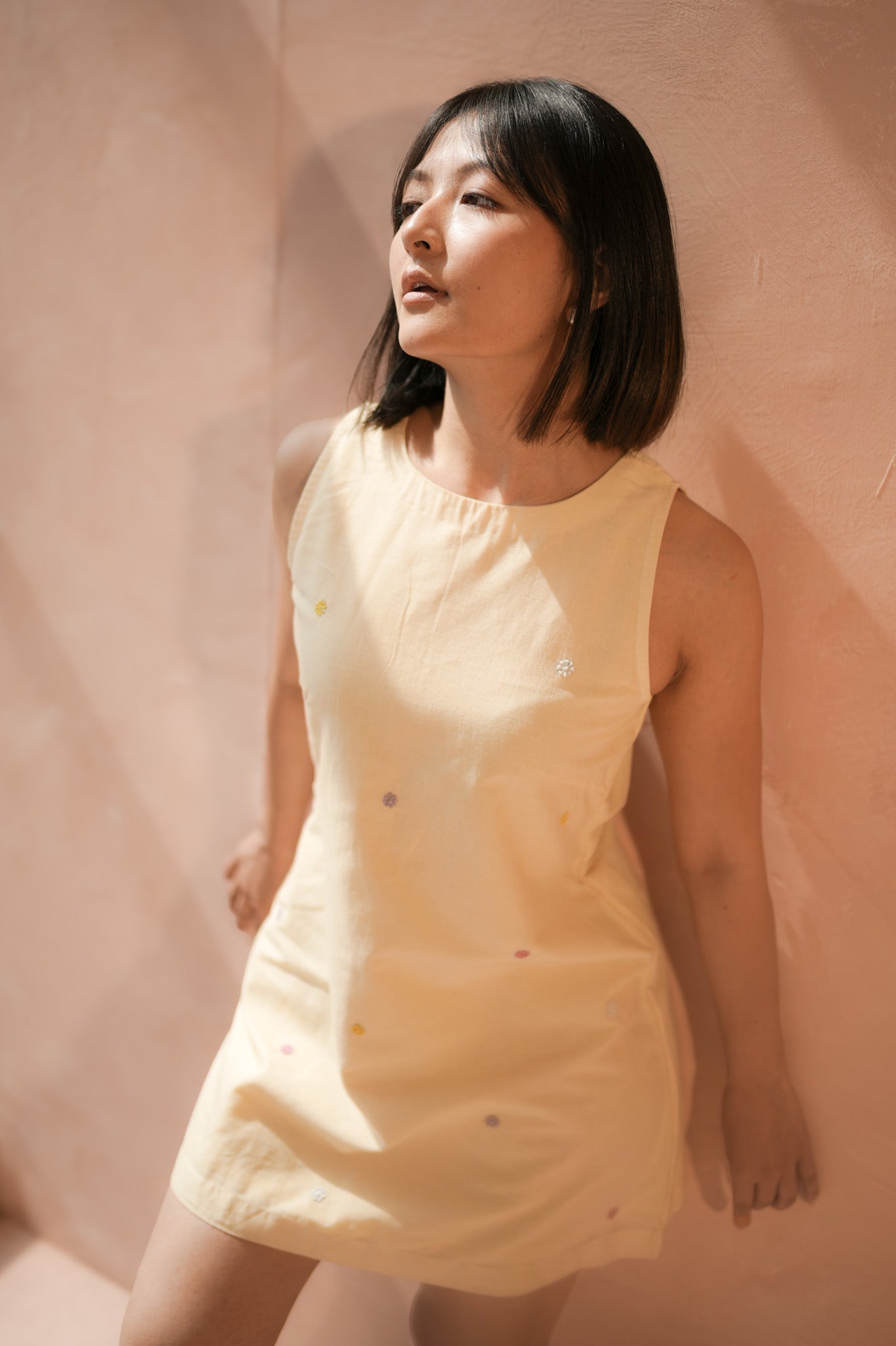 Mehfil Mini Dress — Butter Yellow